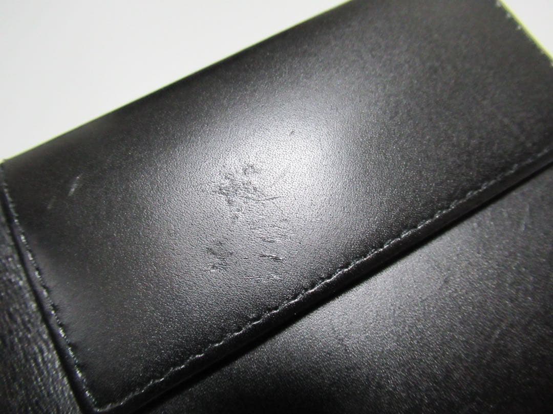 hamrab ポールスミス 新品訳あり！シグネチャーストライプ牛革財布 黒