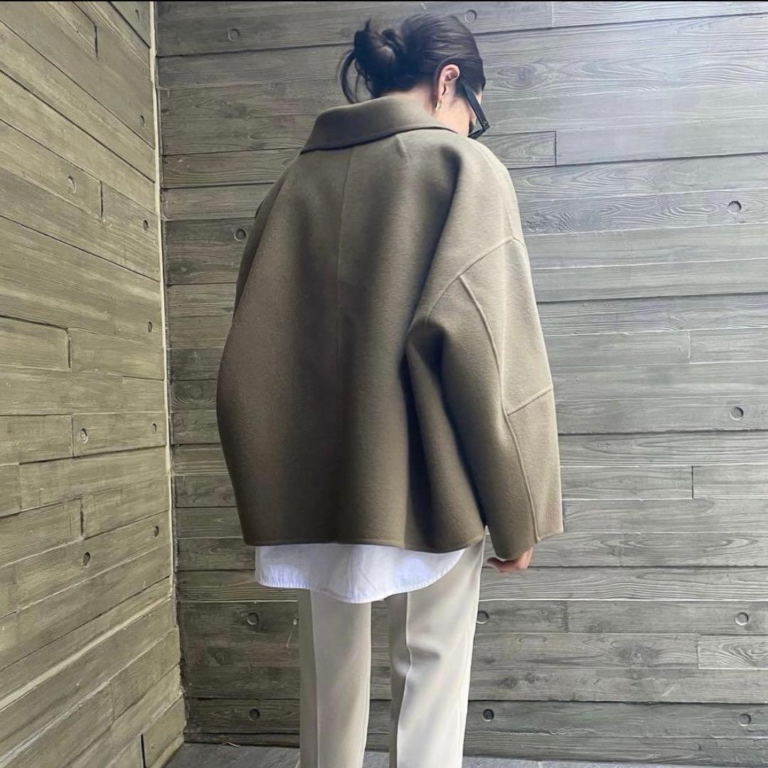 美品 ヨンファ 5.9万円 カシミア ウール ドルマン リバーコート yonfa