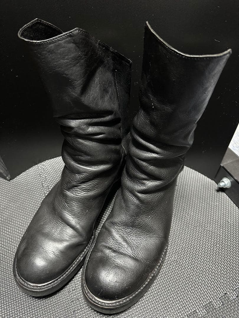 Cinzia Araia ダブルジップアップブーツ　レザー