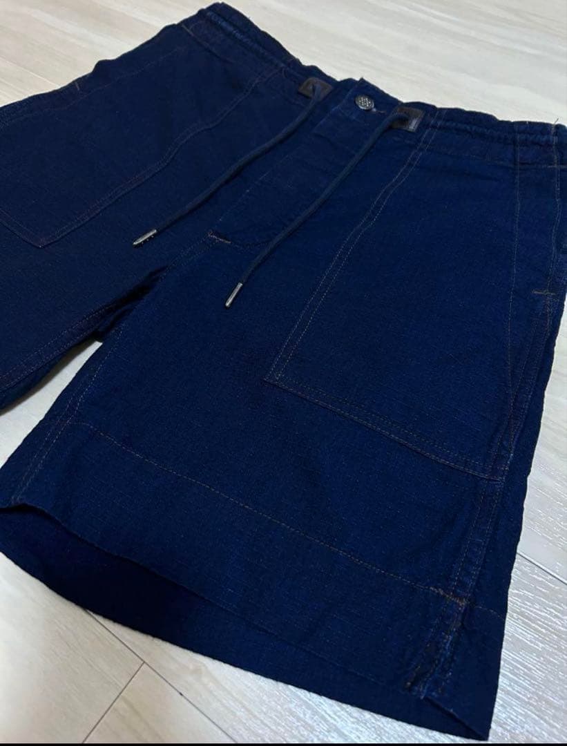 RRL インディゴ リップストップ フィールド ショートパンツ M
