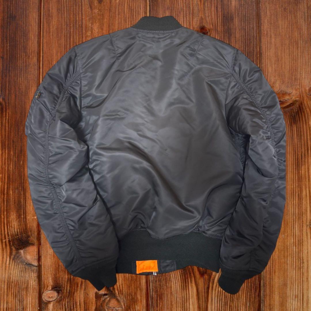 ALPHA リバーシブル MA-1 フライトジャケット 黒 ブラック アメカジ