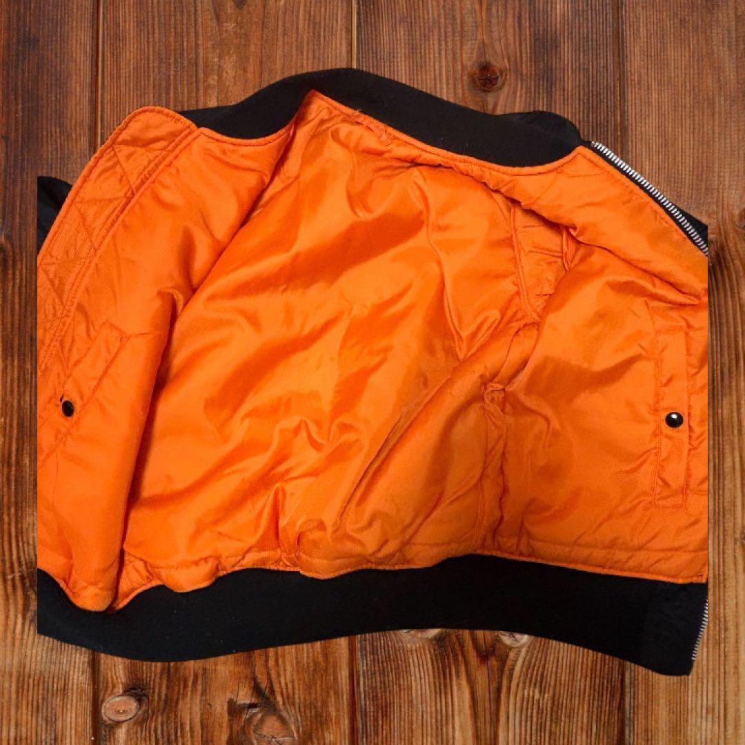 ALPHA リバーシブル MA-1 フライトジャケット 黒 ブラック アメカジ