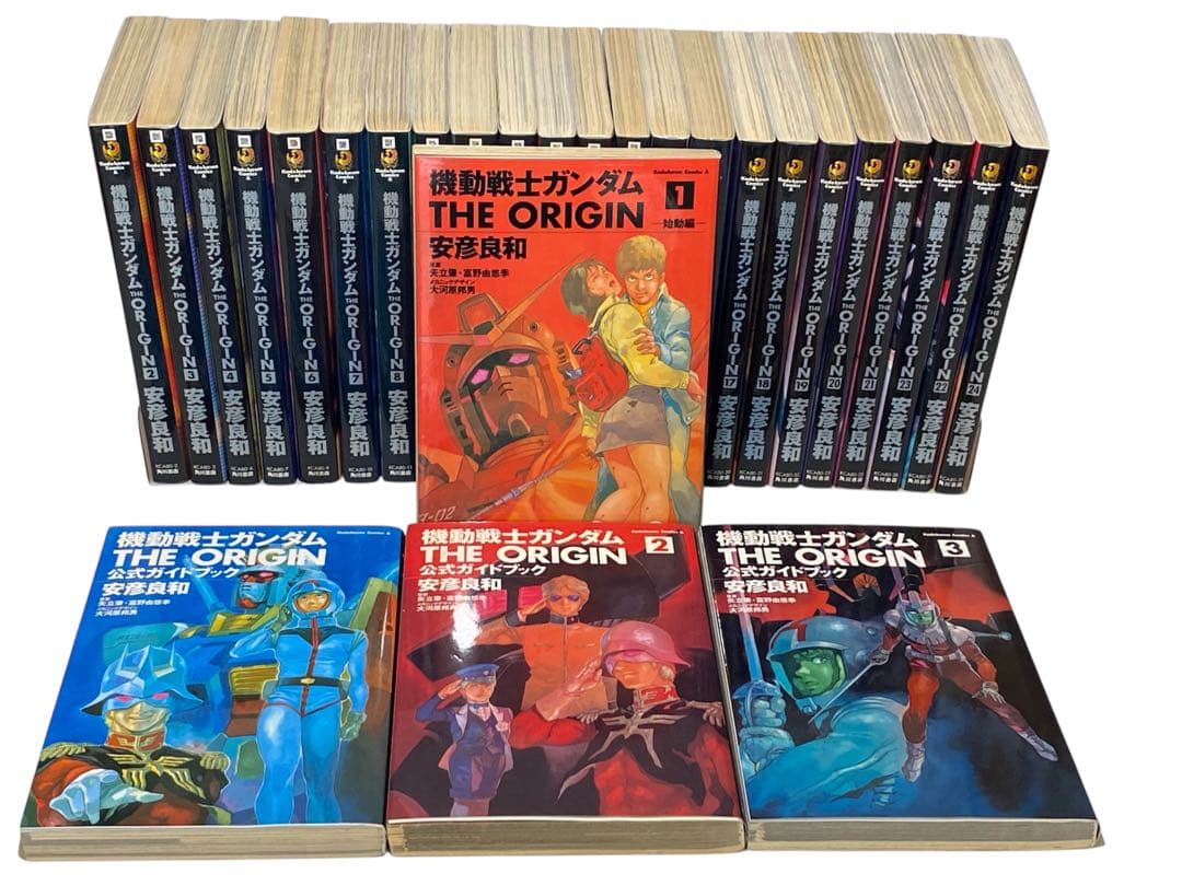 公式ガイドブック3巻セット➕機動戦士ガンダムTHE ORIGIN全24巻セット