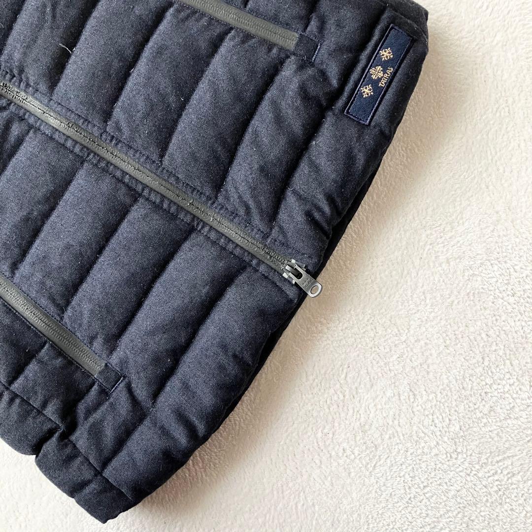 TATRAS タトラス 2way ダウンベスト ダブルジップ ロゴワッペン