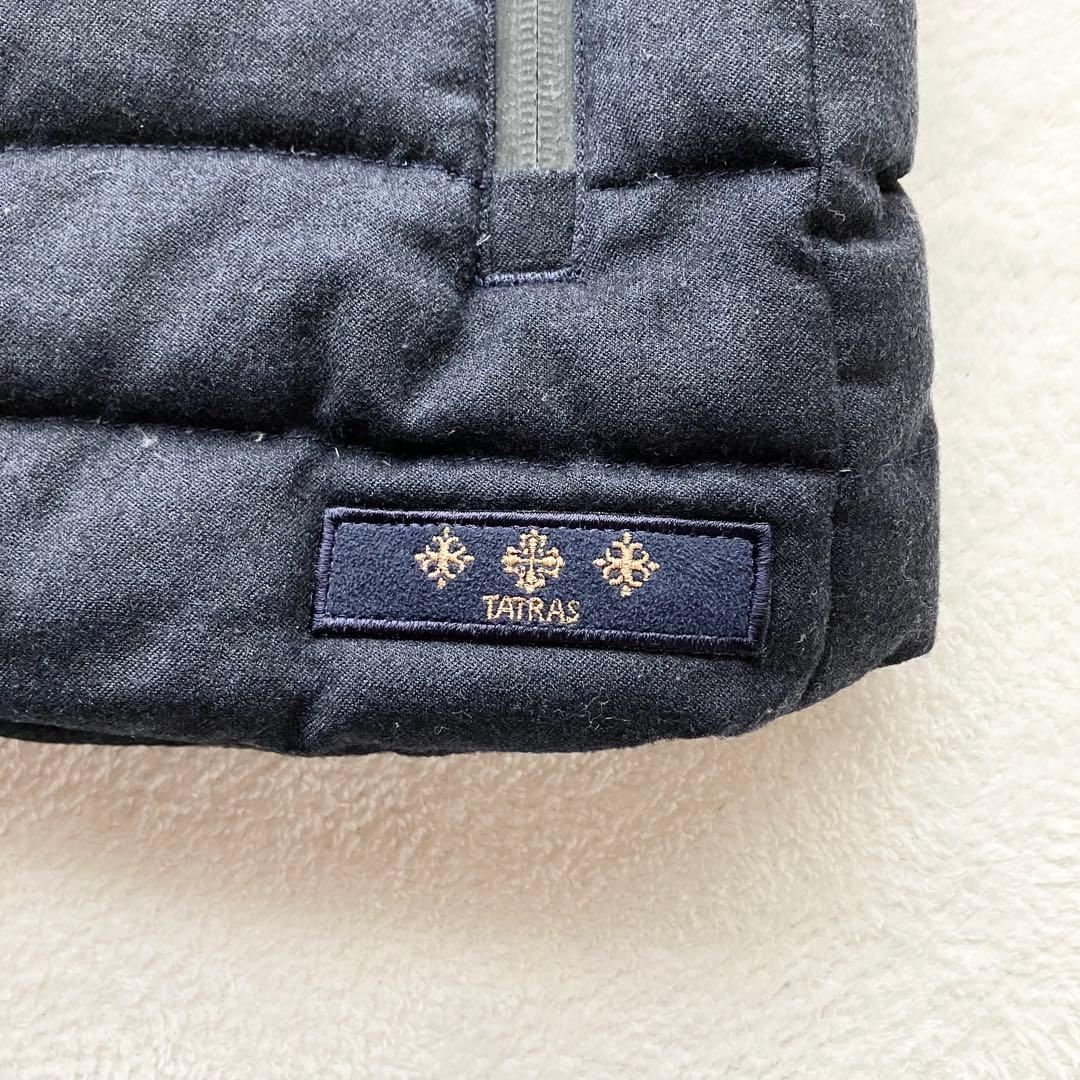 TATRAS タトラス 2way ダウンベスト ダブルジップ ロゴワッペン