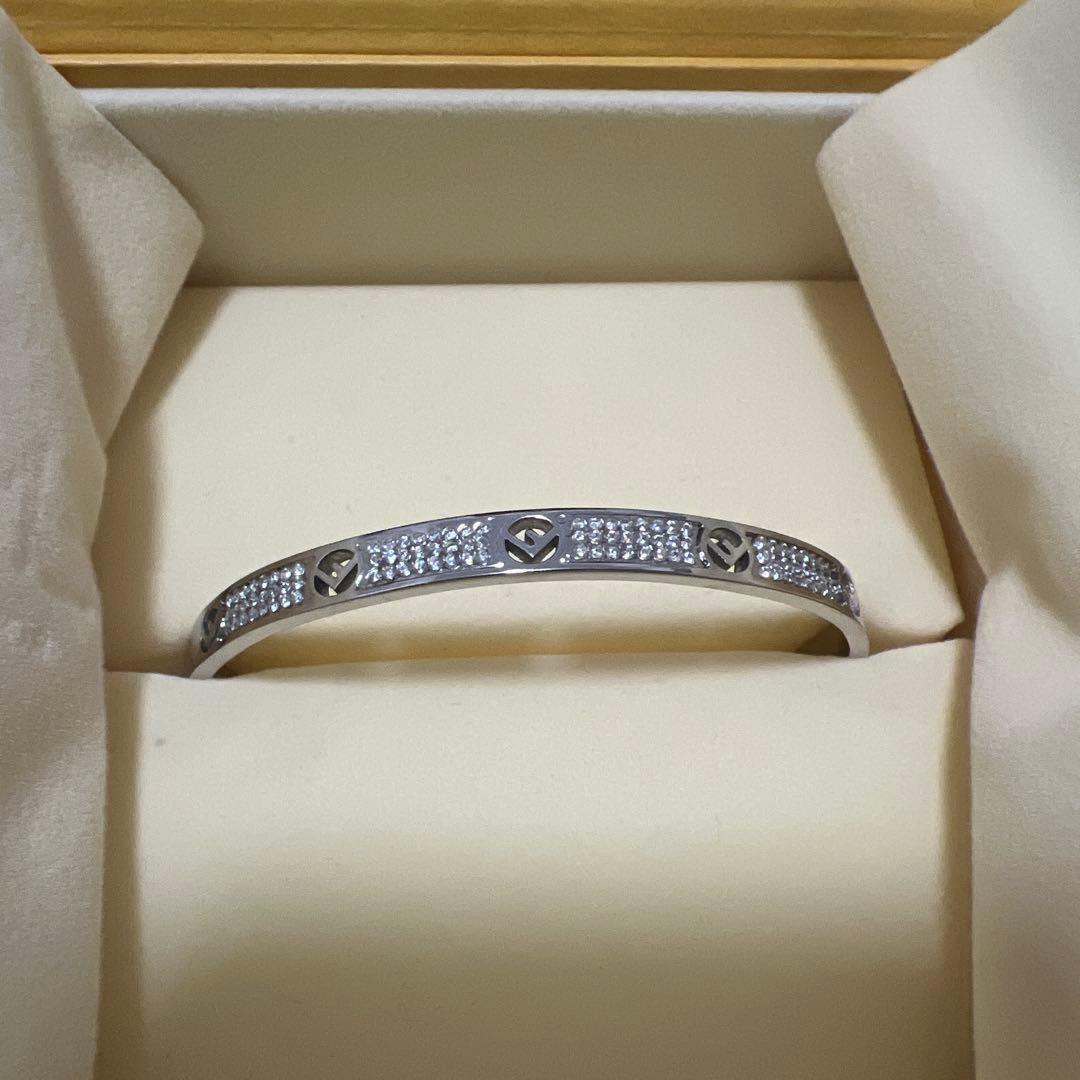 フェンディ FENDI バングル シルバー S