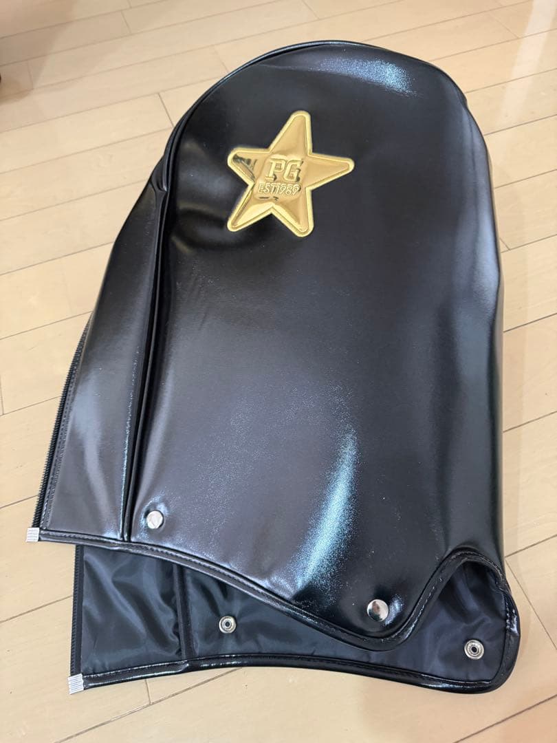 PEARLY GATES ブラック キャディバッグ パーリーゲイツ　合成革