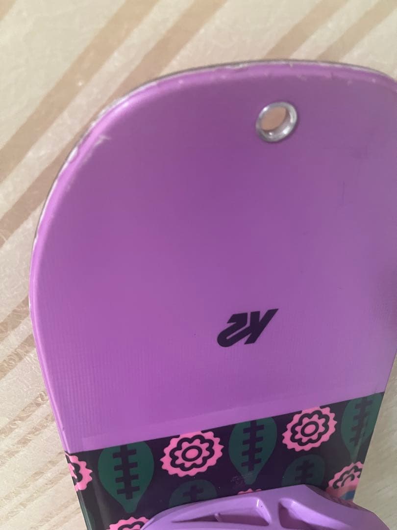 K2 スノーボード 100cm パープル カブトムシデザイン2点セットカバー付き