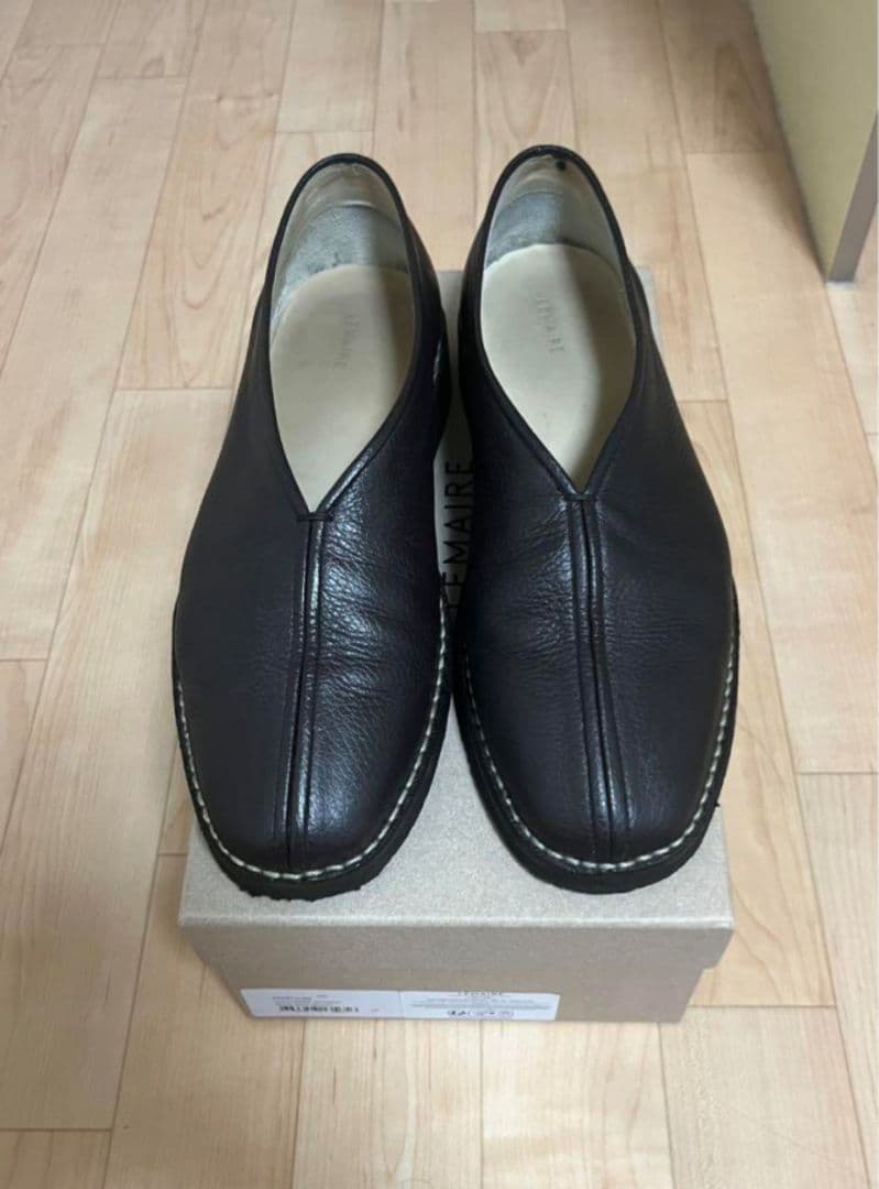LEMAIRE CHINESE PIPED SLIPPERS 42 ルメール