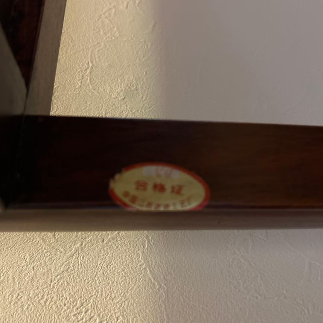 中国美術 唐木家具 サイドテーブル 花台 飾り台 アンティーク　引き出し