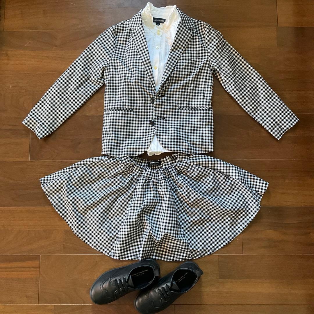 ［GENERATOR］ギンガム　フォーマルセット　女の子用