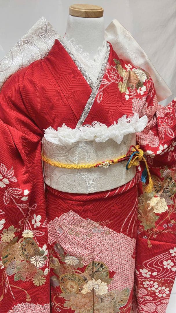 振袖 正絹　振袖フルセット　成人式　振袖6点セット