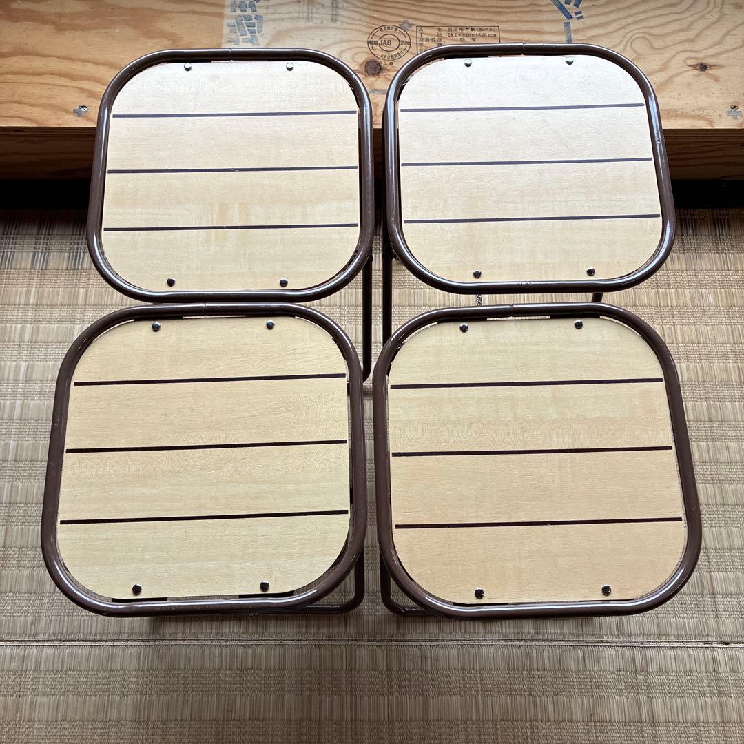 美品　ロゴス　アウトドア　ウッド　テーブルチェアセット　キャンピング