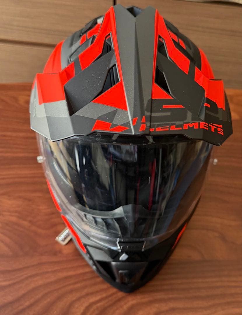 LS2 EXPLORER F マットブラックオレンジ XXL