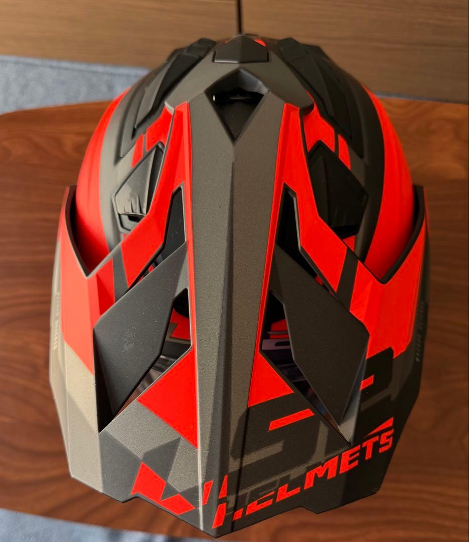 LS2 EXPLORER F マットブラックオレンジ XXL