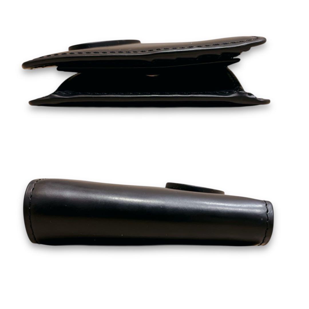 ディーゼル 二つ折り財布 オーバルD Dロゴ ブラック レザー