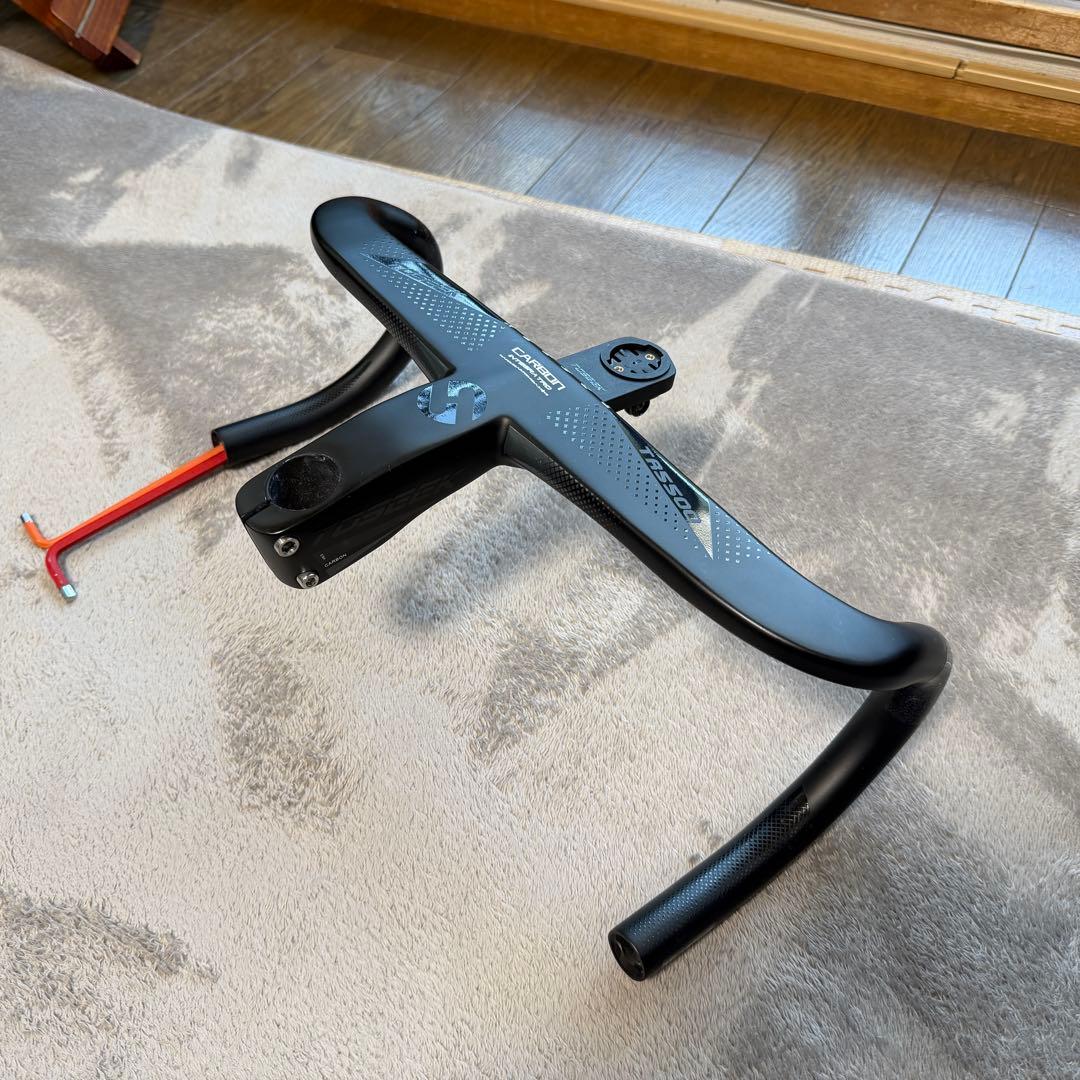 TOSEEK　一体型ハンドル　幅380mm　ステム長100mm 付属品全てアリ