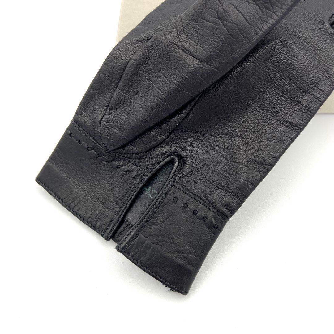 CHANEL シャネル ココマーク 手袋 グローブ レザー ブラック サイズ7