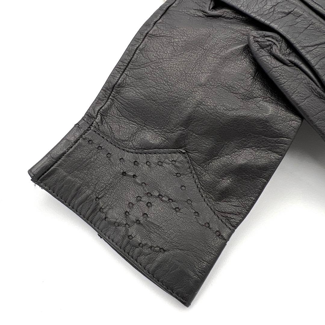 CHANEL シャネル ココマーク 手袋 グローブ レザー ブラック サイズ7