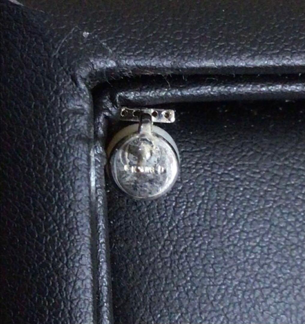 K10WGホワイトゴールドパールダイヤ付きピアス　1.8g