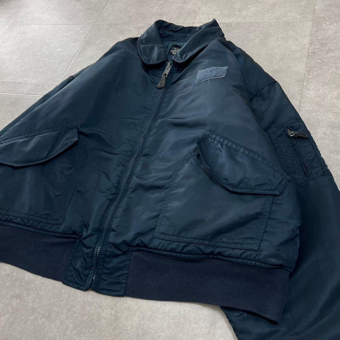 希少　Schott USA製　フライトジャケット　CWU-R ネイビー　XXL
