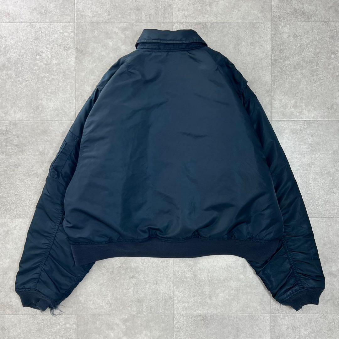 希少　Schott USA製　フライトジャケット　CWU-R ネイビー　XXL