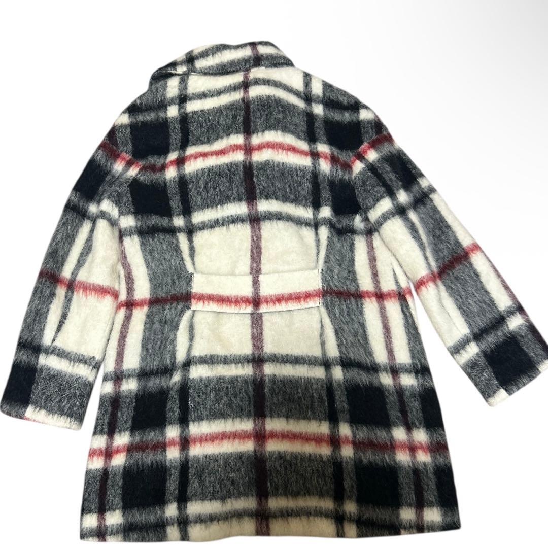 極美品ビックカラーアルパカシャギーふんわりテディーベアコート　ペニーブラック