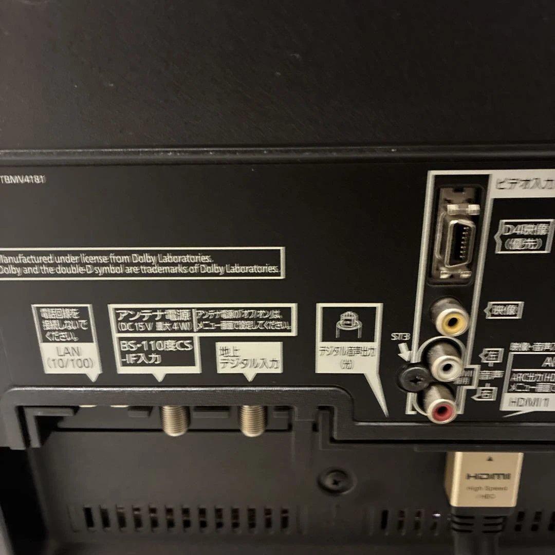 Panasonic 液晶テレビ 40型大画面 リモコン付き