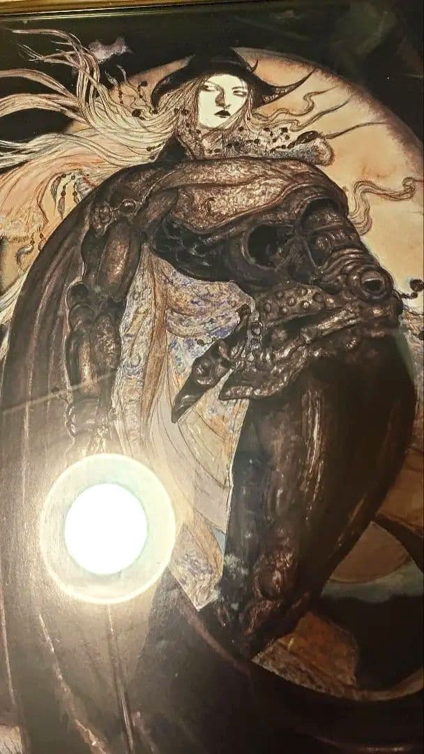 天野喜孝ポスター　月空の剣士　額縁付き B3サイズ