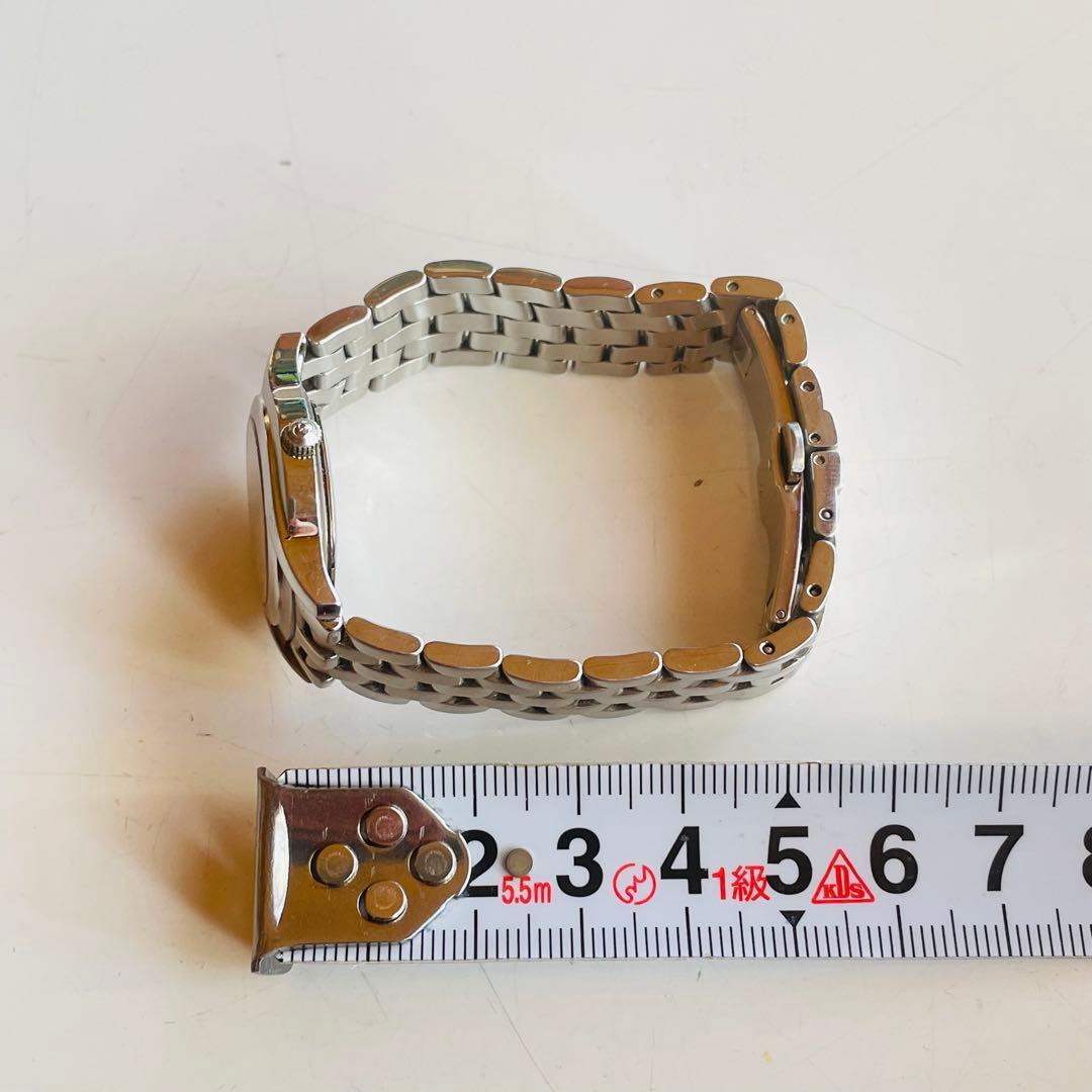 GUCCI グッチ シルバー文字盤 5500L 腕時計 クォーツ デイト 不動品