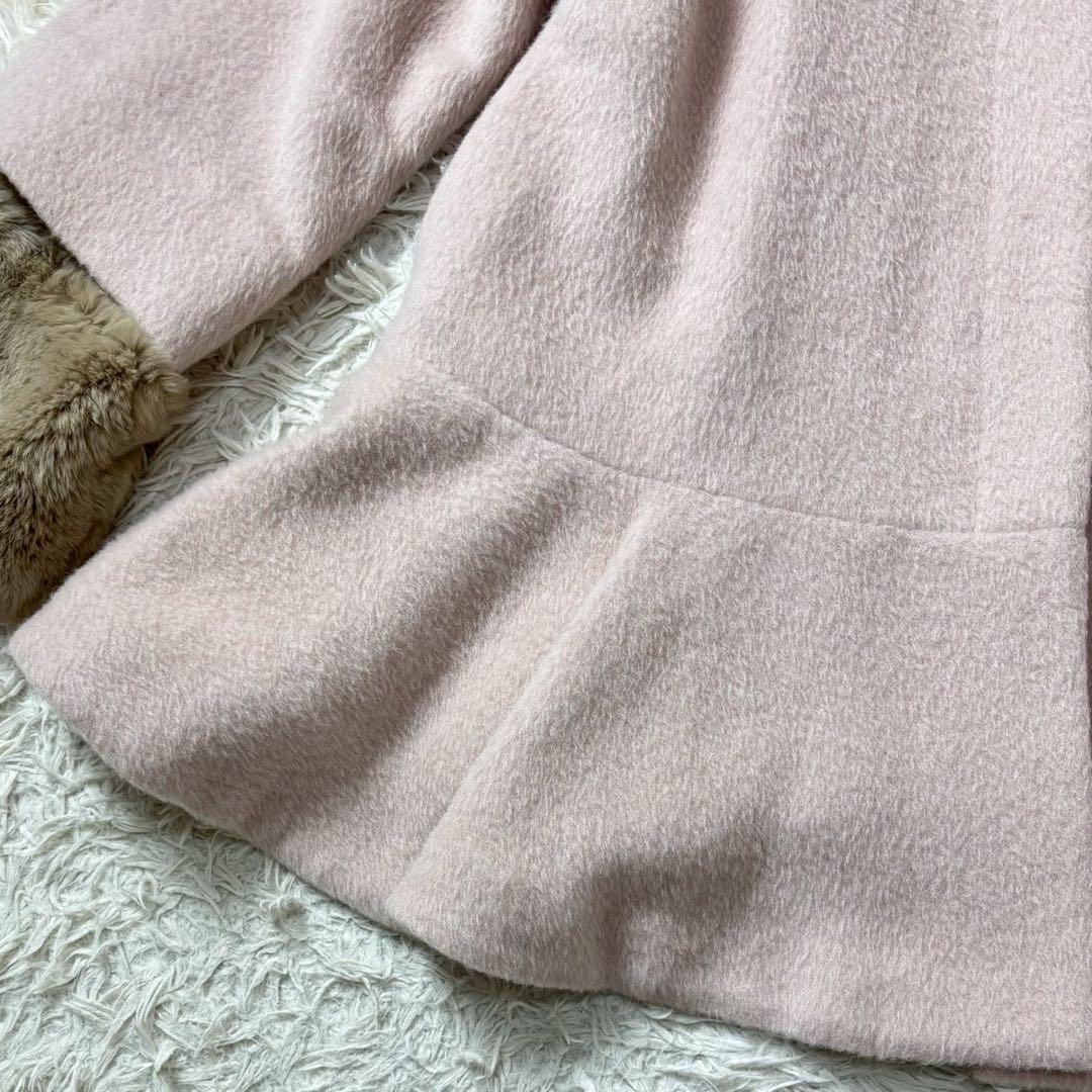 【美品】snidel ラビットファー Aラインコート　アルパカ　ウール　2012