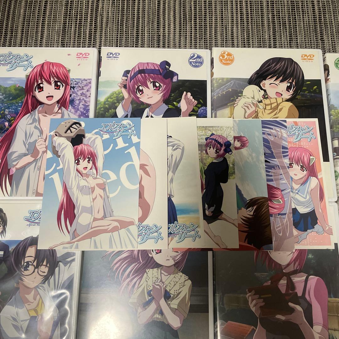 エルフェンリート DVD 1巻〜7巻セット　イラストカード付き