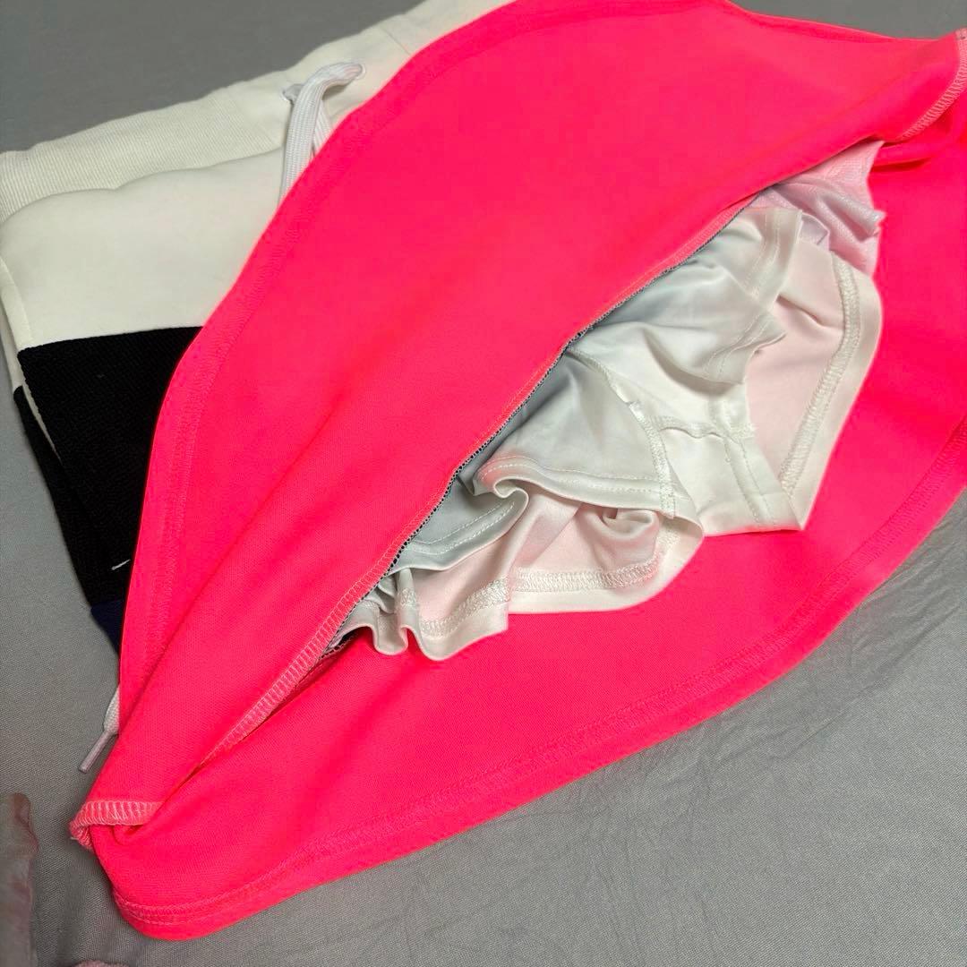 【美品】ジャックバニー セットアップ レディース ゴルフウェア ネオンピンク
