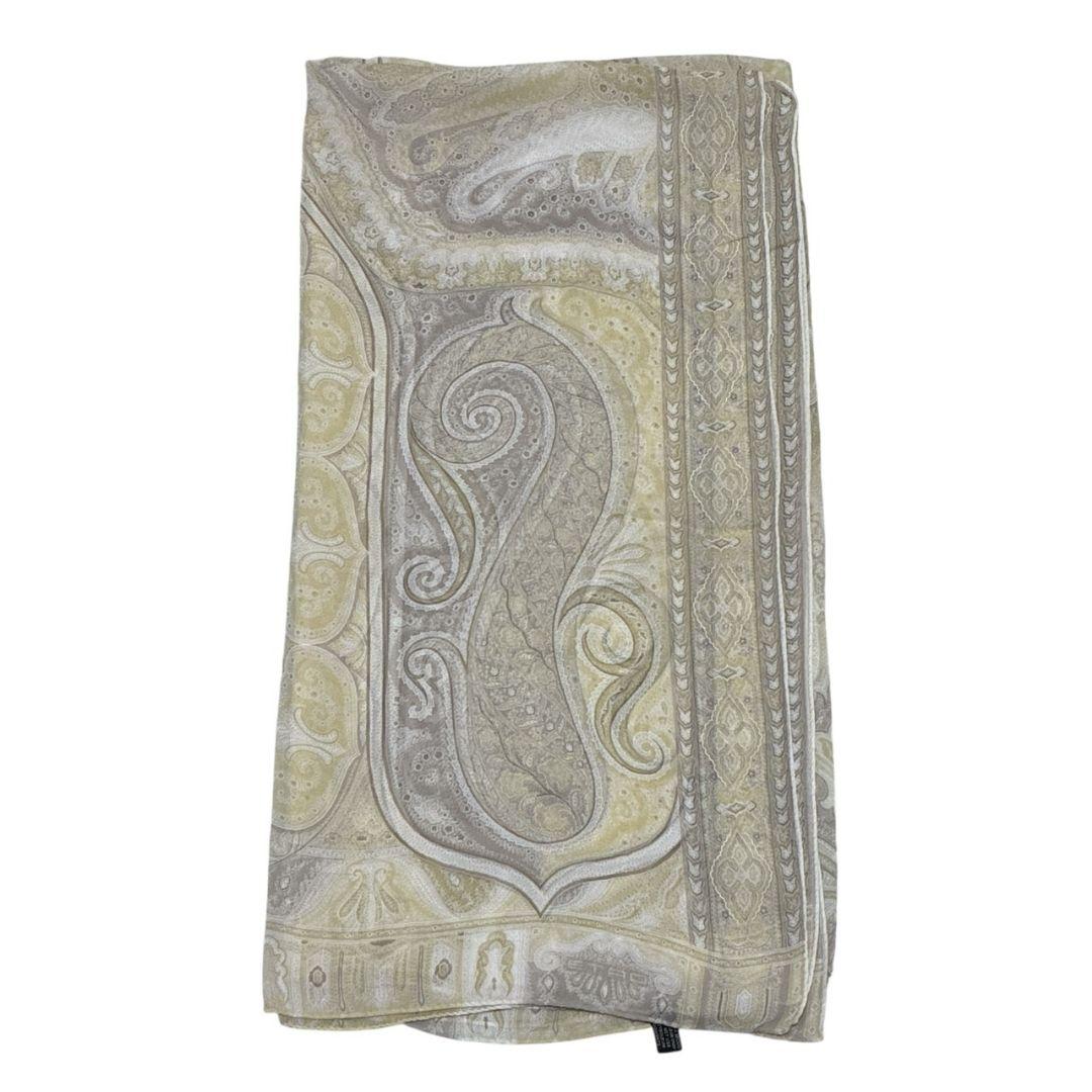 極美品✨ETRO シルク100% 大判ストール スカーフ イタリア製 ペイズリー
