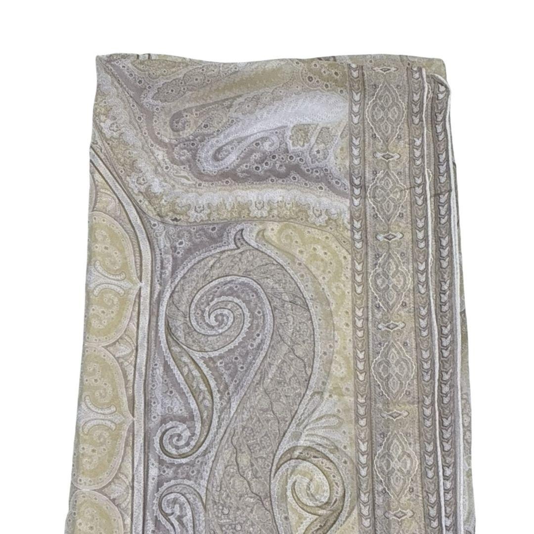 極美品✨ETRO シルク100% 大判ストール スカーフ イタリア製 ペイズリー