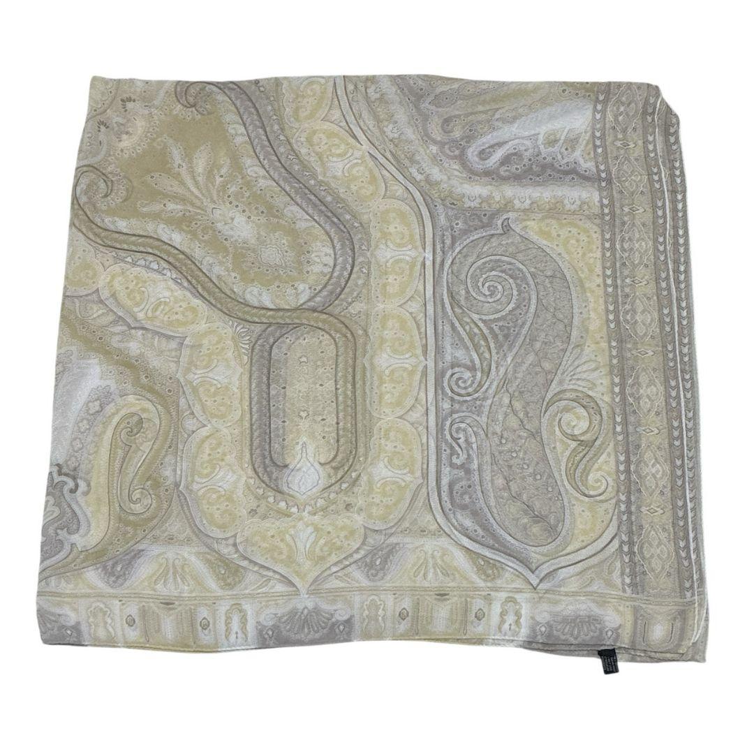 極美品✨ETRO シルク100% 大判ストール スカーフ イタリア製 ペイズリー