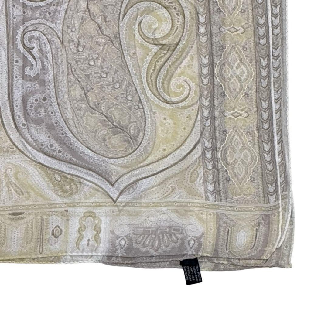 極美品✨ETRO シルク100% 大判ストール スカーフ イタリア製 ペイズリー