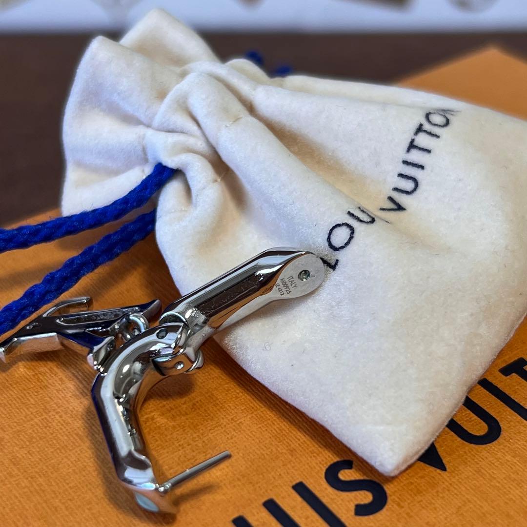 ルイヴィトン　メンズ　フープ　ドロップピアス　パラダイスチェーン