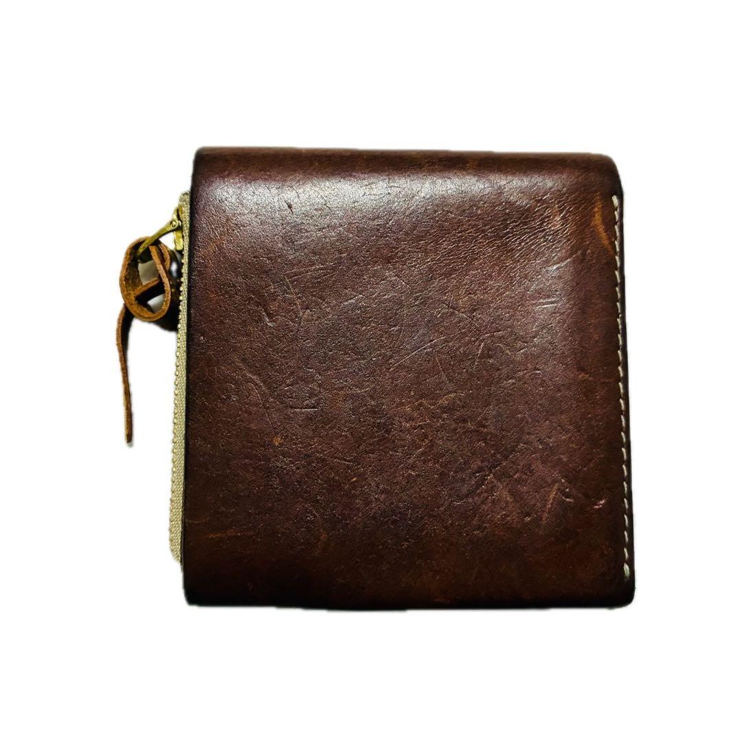 ATELIER MOKU 小さく薄いSAKU コンパクトウォレット　ブラウン