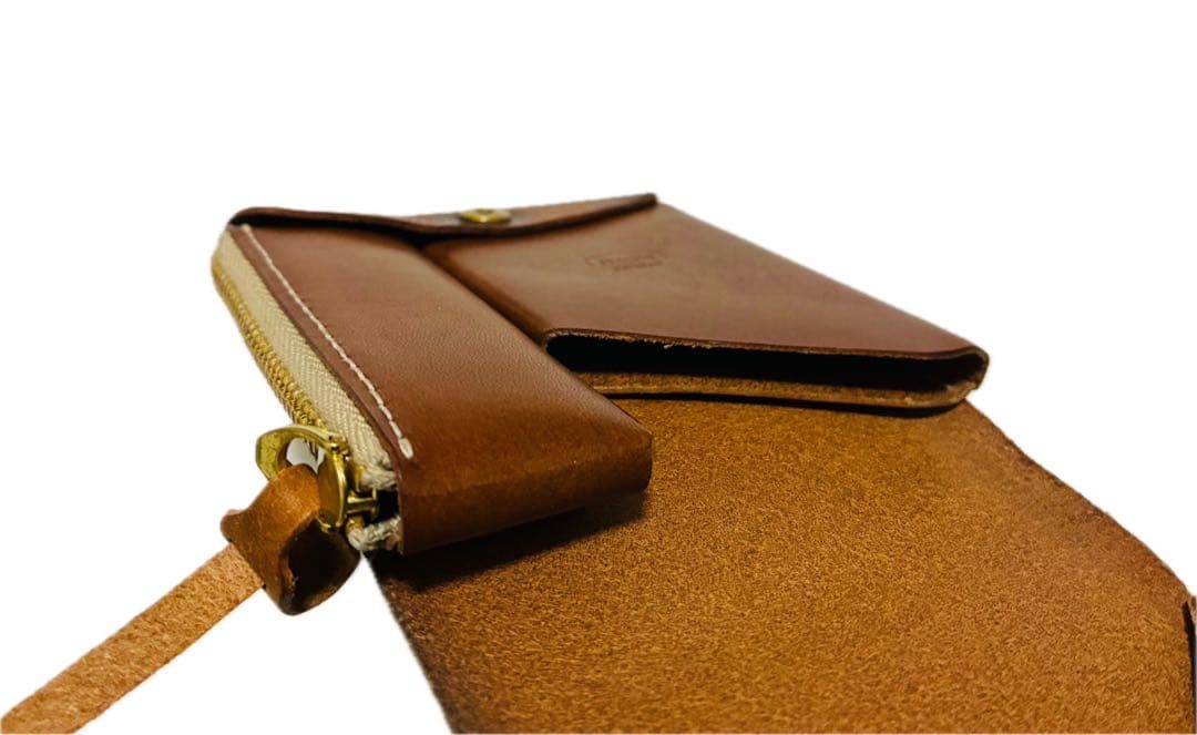 ATELIER MOKU 小さく薄いSAKU コンパクトウォレット　ブラウン