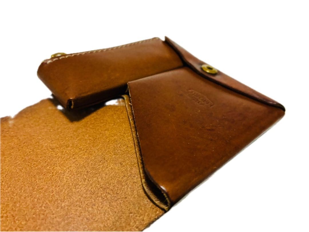 ATELIER MOKU 小さく薄いSAKU コンパクトウォレット　ブラウン