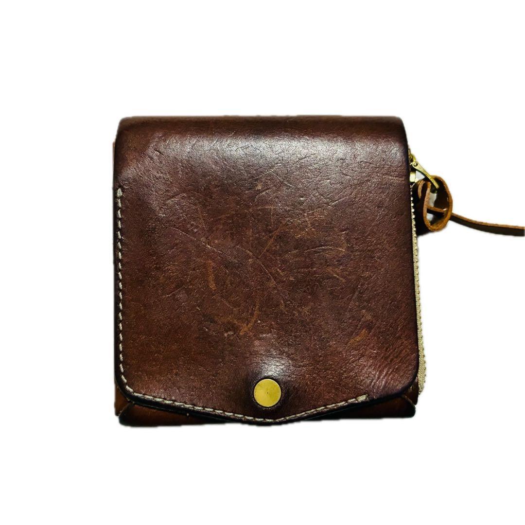 ATELIER MOKU 小さく薄いSAKU コンパクトウォレット　ブラウン