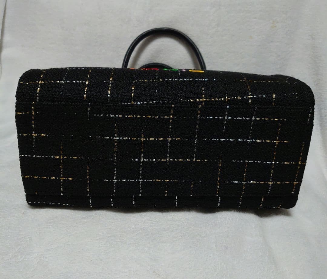 【本日限定タイムセール中】ロゴ 刺繍入りトートバッグ ブラック