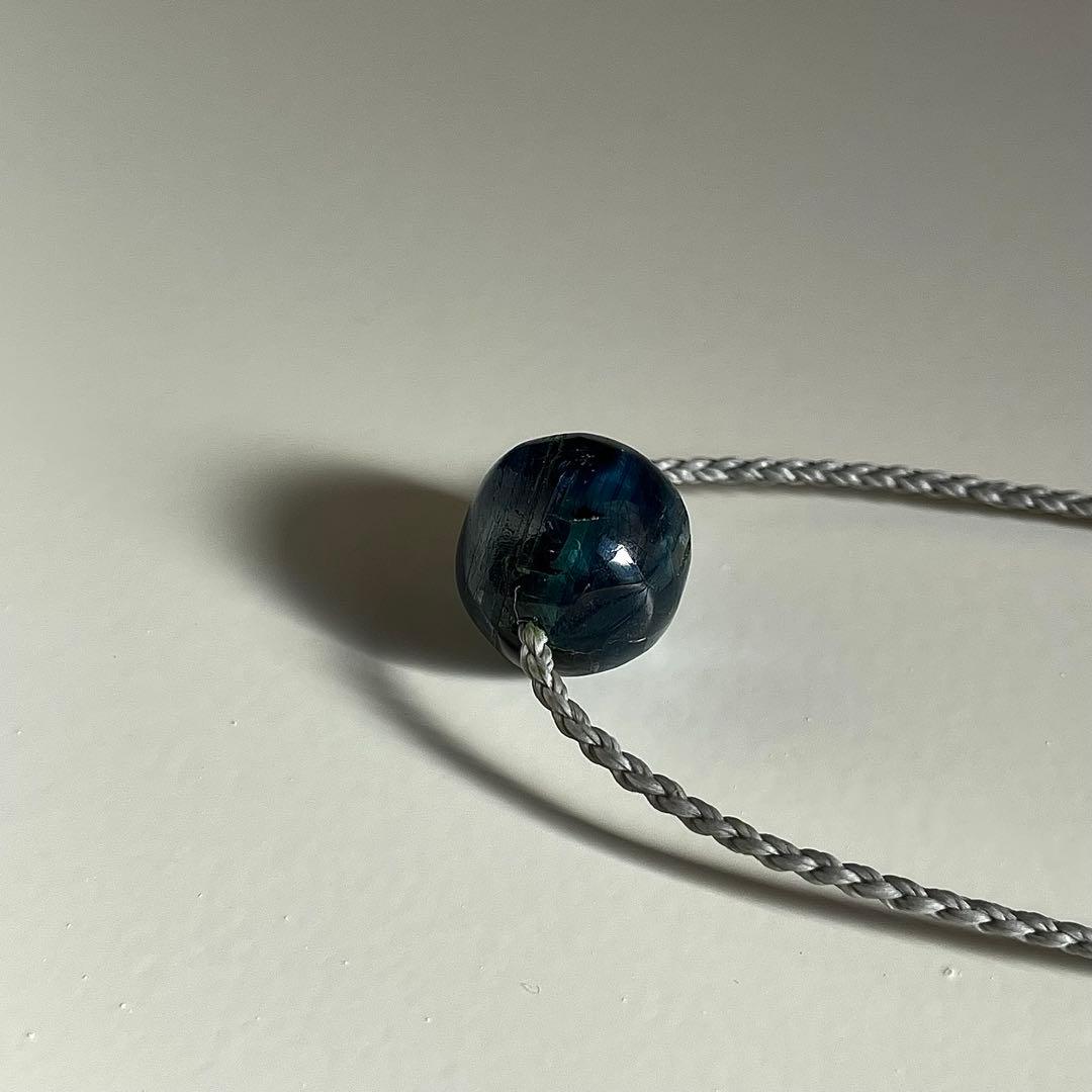 カイヤナイト ネパール産 ＊ マクラメネックレス 10