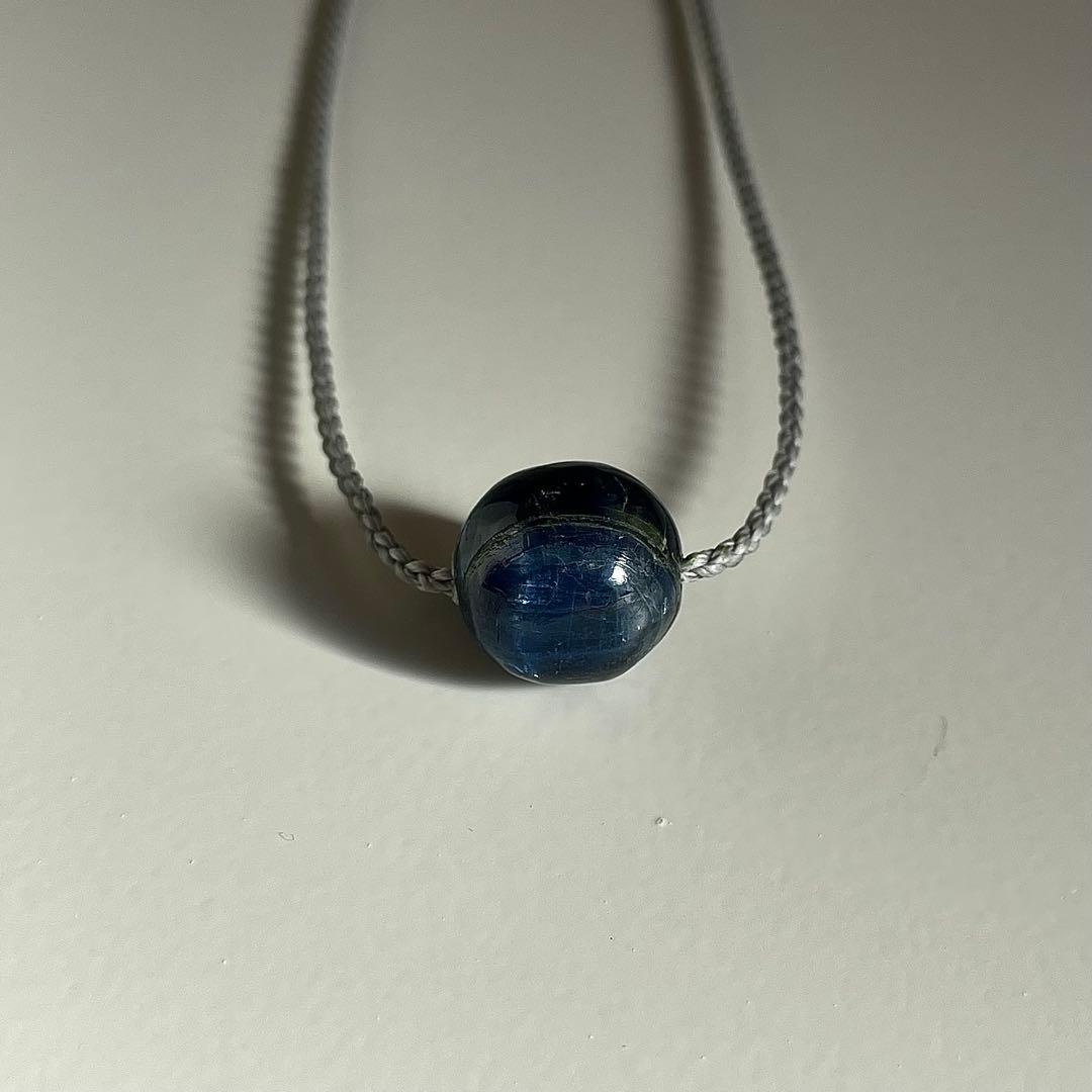 カイヤナイト ネパール産 ＊ マクラメネックレス 10