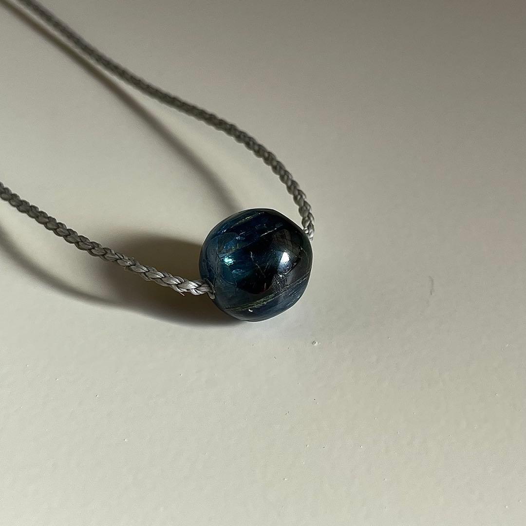 カイヤナイト ネパール産 ＊ マクラメネックレス 10