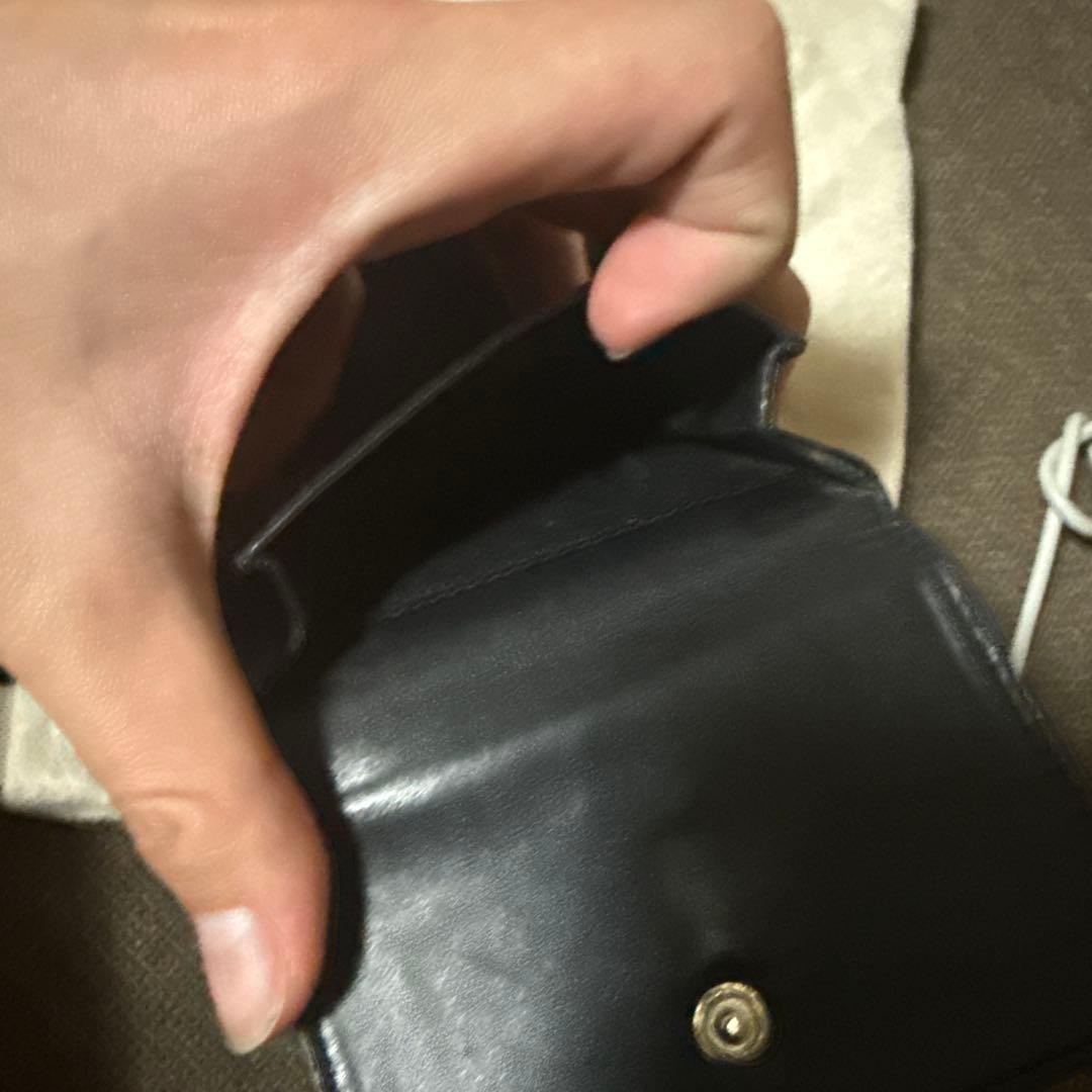 SAINT LAURENT ブラック三つ折り財布