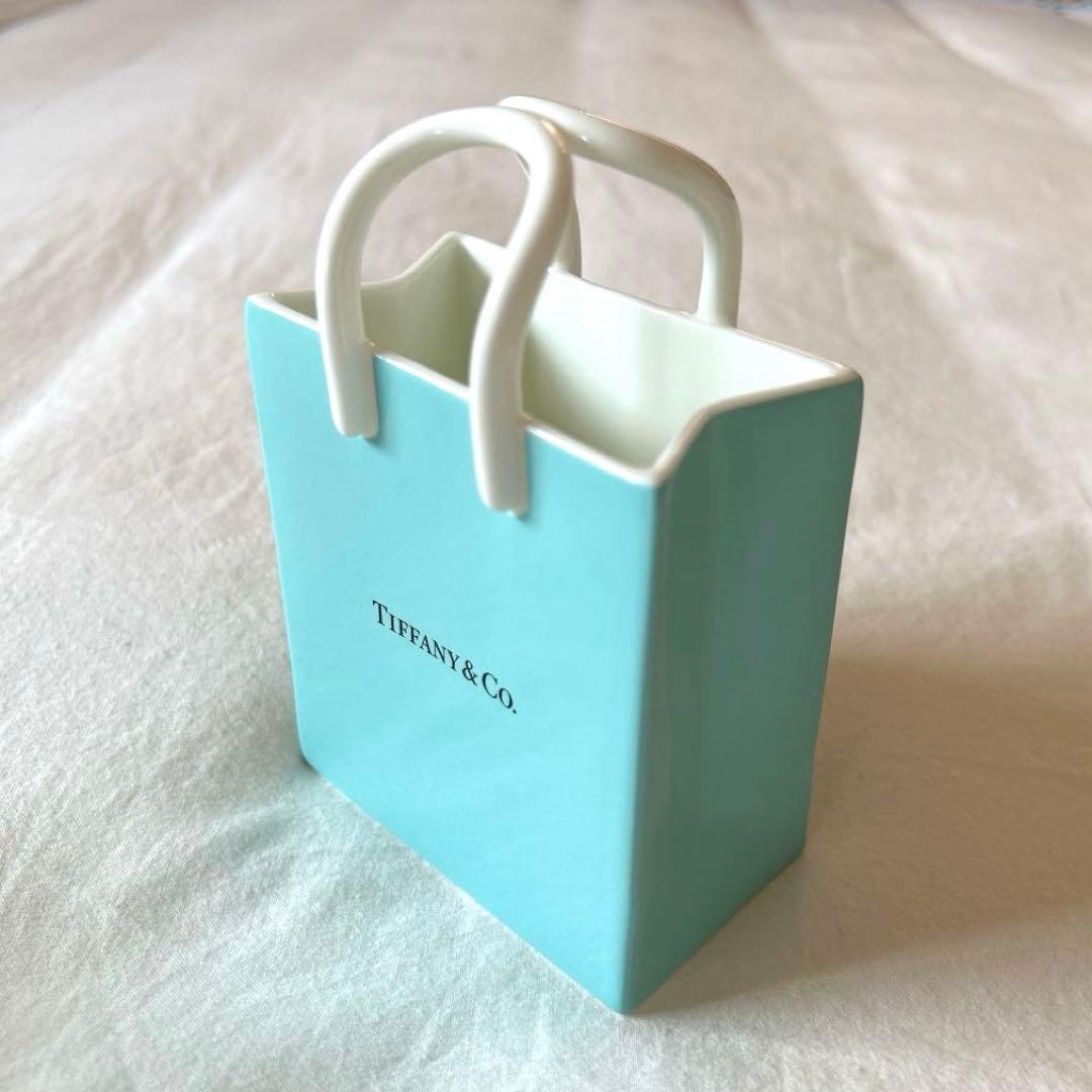 【新品未使用】ティファニー ショッピングバッグ型 陶器 オーナメント