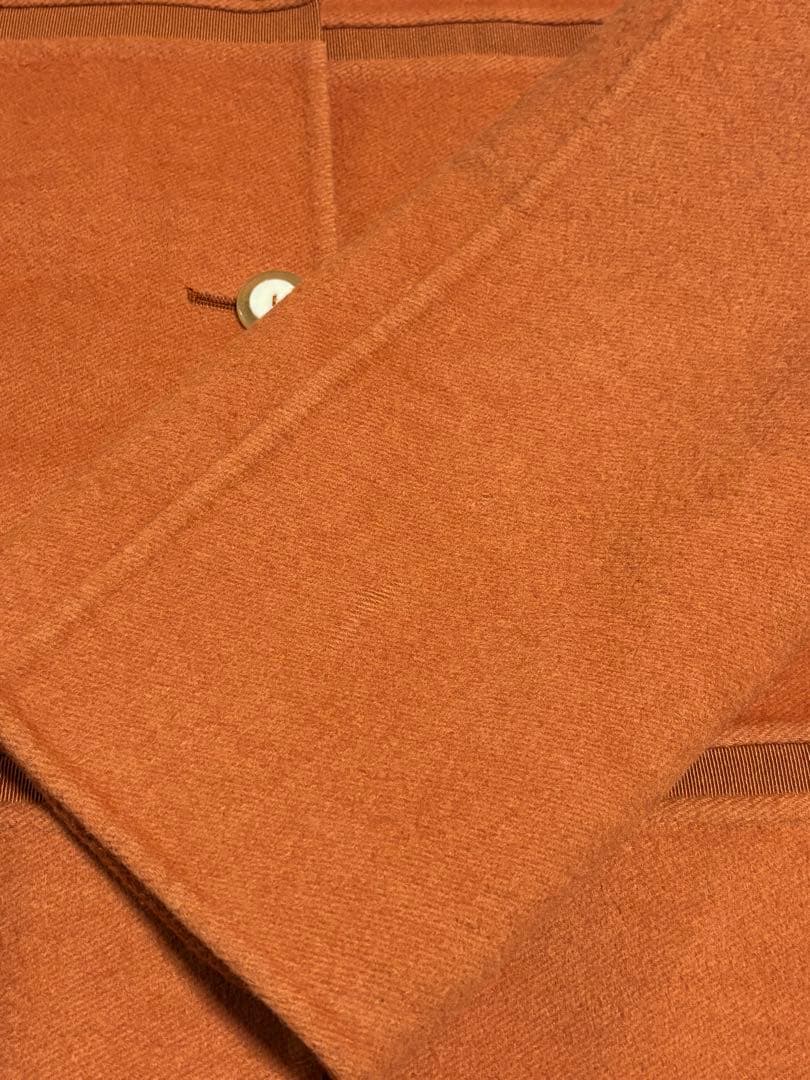 フェラガモ イタリア製 アンゴラ混 ウールジャケット オレンジ 38