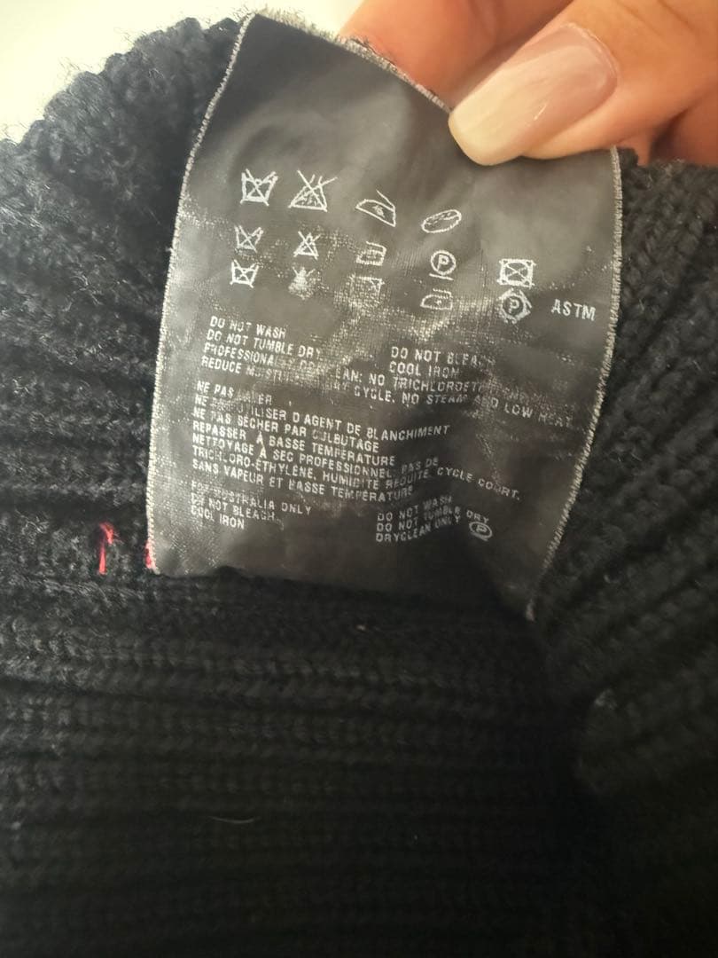 美品 00s PRADA SPORTS WOOL LOGO BEANIE